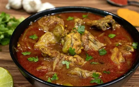 chicken-balti of Popadoms Indian