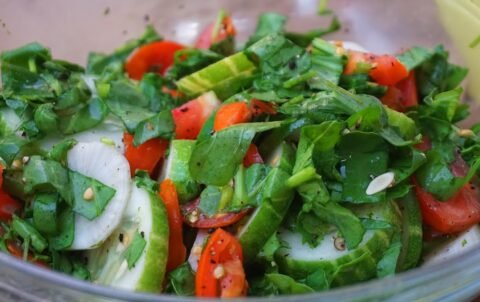 Green Salad Popadoms Indian Restaurant
