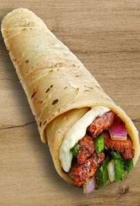 Sheekh Kebab Wrap Popadoms Indian Restaurant