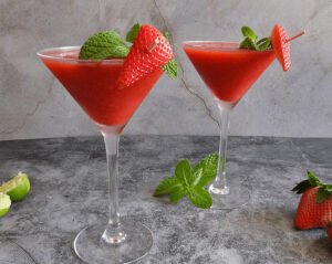 Strawberry-Daiquri-Mocktail Popadoms Indian Restaurant
