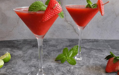 Strawberry-Daiquri-Mocktail Popadoms Indian Restaurant